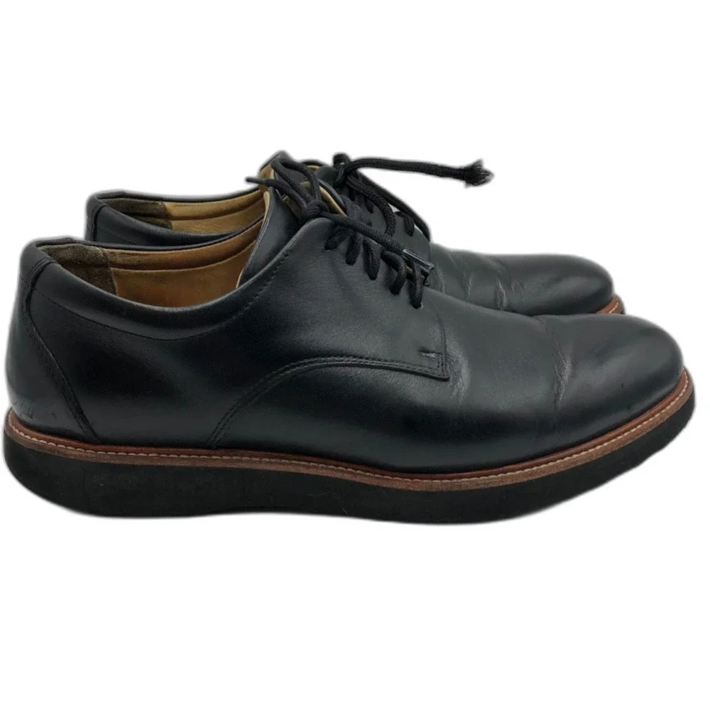 Samuel Hubbard Vibram Men's Black Leather Oxford Lace Up Shoes Size 10.5